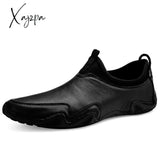 Xajzpa - Men’s Spring First Layer Cowhide Business Pointed Head Leather Shoes Casual Outdoor