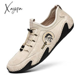 Xajzpa - Men’s Suede Leather Shoes Non-Slip Trend Comfortable Men Outdoor British Fashion High