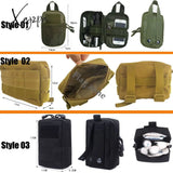 Xajzpa - Military Edc Tactical Bag Waist Belt Pack Hunting Vest Emergency Tools Outdoor Medical