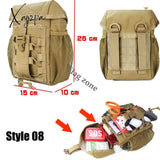 Xajzpa - Military Edc Tactical Bag Waist Belt Pack Hunting Vest Emergency Tools Outdoor Medical