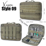 Xajzpa - Military Edc Tactical Bag Waist Belt Pack Hunting Vest Emergency Tools Outdoor Medical