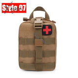 Xajzpa - Military Edc Tactical Bag Waist Belt Pack Hunting Vest Emergency Tools Outdoor Medical