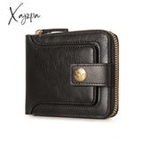 Xajzpa - Mini Men Short Wallet Buckle Coin Purses Pouch Pocket Credit/Id Card Holder Zipper Bifold