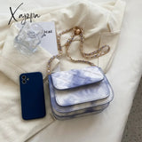 Xajzpa - Mini Messenger Bag Female Fashion Gradient Color Tote Luxury Leather Purses And Handbags