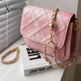 Xajzpa - Mini Messenger Bag Female Fashion Gradient Color Tote Luxury Leather Purses And Handbags