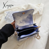 Xajzpa - Mini Messenger Bag Female Fashion Gradient Color Tote Luxury Leather Purses And Handbags