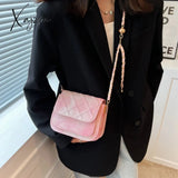 Xajzpa - Mini Messenger Bag Female Fashion Gradient Color Tote Luxury Leather Purses And Handbags