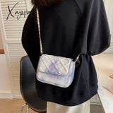 Xajzpa - Mini Messenger Bag Female Fashion Gradient Color Tote Luxury Leather Purses And Handbags