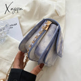 Xajzpa - Mini Messenger Bag Female Fashion Gradient Color Tote Luxury Leather Purses And Handbags