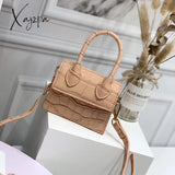 Xajzpa - Mini Small Square Bag Fashion New Quality Pu Leather Women’s Handbag Crocodile Pattern