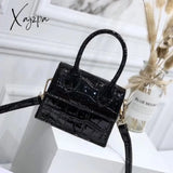 Xajzpa - Mini Small Square Bag Fashion New Quality Pu Leather Women’s Handbag Crocodile Pattern