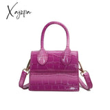 Xajzpa - Mini Small Square Bag Fashion New Quality Pu Leather Women’s Handbag Crocodile Pattern