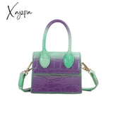 Xajzpa - Mini Small Square Bag Fashion New Quality Pu Leather Women’s Handbag Crocodile Pattern