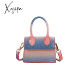 Xajzpa - Mini Small Square Bag Fashion New Quality Pu Leather Women’s Handbag Crocodile Pattern