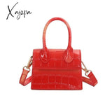 Xajzpa - Mini Small Square Bag Fashion New Quality Pu Leather Women’s Handbag Crocodile Pattern