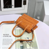 Xajzpa - Mini Small Square Bag Fashion New Quality Pu Leather Women’s Handbag Crocodile Pattern