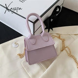 Xajzpa - Mini Small Square Bag Fashion New Quality Pu Leather Women’s Handbag Crocodile Pattern