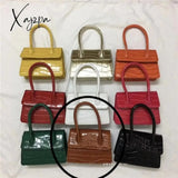 Xajzpa - Mini Small Square Bag Fashion New Quality Pu Leather Women’s Handbag Crocodile Pattern