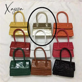 Xajzpa - Mini Small Square Bag Fashion New Quality Pu Leather Women’s Handbag Crocodile Pattern