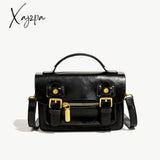 Xajzpa - Mini Vintage Crossbody Messenger Bag Retro Flap Cambridge Casual Handbag & Shoulder Purse