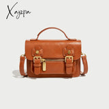 Xajzpa - Mini Vintage Crossbody Messenger Bag Retro Flap Cambridge Casual Handbag & Shoulder Purse