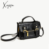 Xajzpa - Mini Vintage Crossbody Messenger Bag Retro Flap Cambridge Casual Handbag & Shoulder Purse