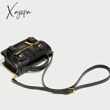 Xajzpa - Mini Vintage Crossbody Messenger Bag Retro Flap Cambridge Casual Handbag & Shoulder Purse