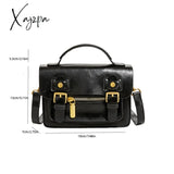 Xajzpa - Mini Vintage Crossbody Messenger Bag Retro Flap Cambridge Casual Handbag & Shoulder Purse