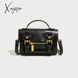 Xajzpa - Mini Vintage Crossbody Messenger Bag Retro Flap Cambridge Casual Handbag & Shoulder Purse