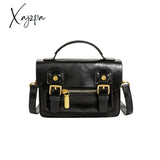 Xajzpa - Mini Vintage Crossbody Messenger Bag Retro Flap Cambridge Casual Handbag & Shoulder Purse