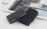 Xajzpa - Minimalist Anti Rfid Blocking Wallet Men’s Money Clip Slim Mini