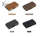 Xajzpa - Minimalist Anti Rfid Blocking Wallet Men’s Money Clip Slim Mini