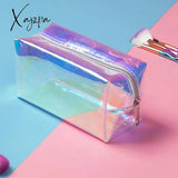 Xajzpa - Miyahouse Laser Cosmetic Bag Women Makeup Case PVC Transparent Beauty Organizer Pouch Female Jelly Bag Lady Make up Pouch