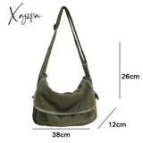 Xajzpa - Multi Pockets Messenger Bag Large Capacity Girl Shoulder Bags Solid Color Women’s