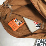 Xajzpa - Multi Pockets Messenger Bag Large Capacity Girl Shoulder Bags Solid Color Women’s
