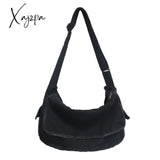 Xajzpa - Multi Pockets Messenger Bag Large Capacity Girl Shoulder Bags Solid Color Women’s