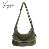 Xajzpa - Multi Pockets Messenger Bag Large Capacity Girl Shoulder Bags Solid Color Women’s