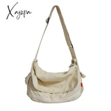 Xajzpa - Multi Pockets Messenger Bag Large Capacity Girl Shoulder Bags Solid Color Women’s