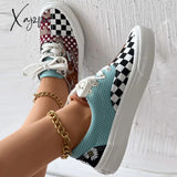 Xajzpa - Multicolor Casual Patchwork Round Comfortable Shoes Shoes Sneakers