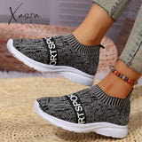 Xajzpa - Multicolor Casual Sportswear Patchwork Letter Printing Round Comfortable Out Door Sport