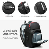 Xajzpa - Multifunction Shoulder Bag Men Business Crossbody Bags Usb Charging Design Chest