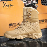 Xajzpa - New Big Size 39-48 Military Boots Outdoor Men Special Force Desert Tactical Comfortable