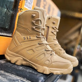 Xajzpa - New Big Size 39-48 Military Boots Outdoor Men Special Force Desert Tactical Comfortable Ankle Boots Men Work Boots