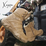 Xajzpa - New Big Size 39-48 Military Boots Outdoor Men Special Force Desert Tactical Comfortable