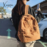 Xajzpa - New Casual Cool Girl Boy Canvas Green Laptop Student Bag Trendy Women Men College Female