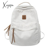 Xajzpa - New Casual Cool Girl Boy Canvas Green Laptop Student Bag Trendy Women Men College Female