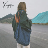 Xajzpa - New Denim Bag Neutral And Women Canvas Large Shopping Art Student Unisex Shoulder