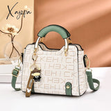 Xajzpa - New Fashion Brand Printing Shoulder Bags Designer Small Square Bag Handbag Simple Texture Messenger Bag Designer Women's Bag