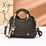 Xajzpa - New Fashion Brand Printing Shoulder Bags Designer Small Square Bag Handbag Simple Texture