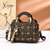 Xajzpa - New Fashion Brand Printing Shoulder Bags Designer Small Square Bag Handbag Simple Texture